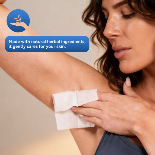 MIMORS Deodorant Body Wipes for Underarm - 7 Days Odor Control, Aluminum-Free Hypoallergenic, Individually Wrapped Unscented Wipes for Travel Gym Office